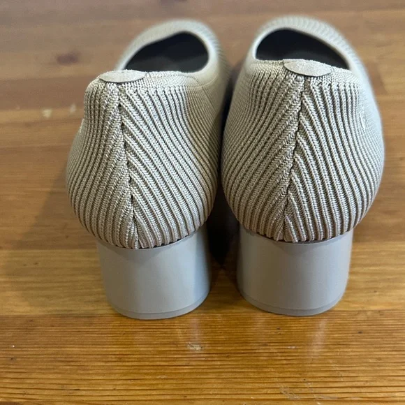 Vivaia Elegant Square-Toe Heels in Beige - Picture 7 of 14